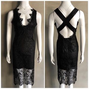 Topshop | Black Lace Dress
